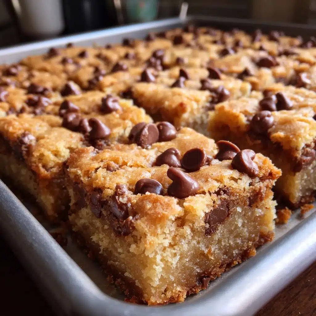 Peanut Butter Chocolate Chip Cookie Bars Recipe - Recipe Image