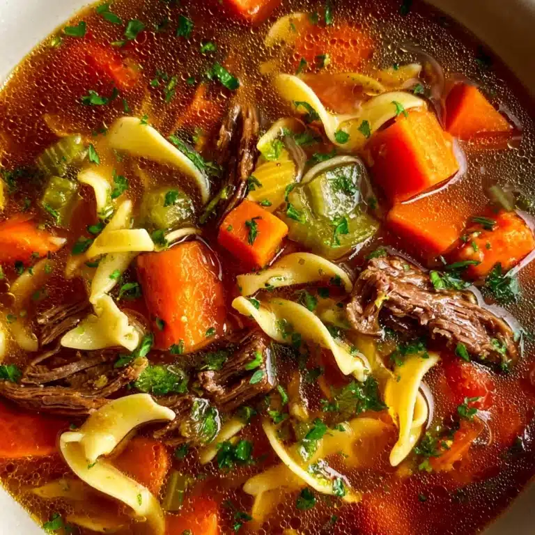 The BEST Vegetable Beef Soup Recipe