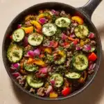 Mediterranean Ground Beef Stir Fry Recipe