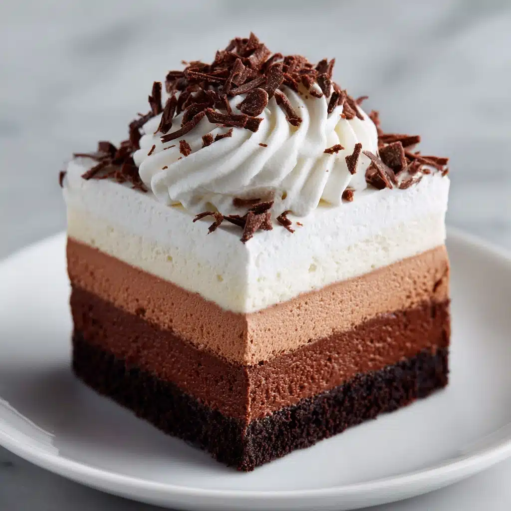No-Bake Chocolate Mousse Bars Recipe - Recipe Image