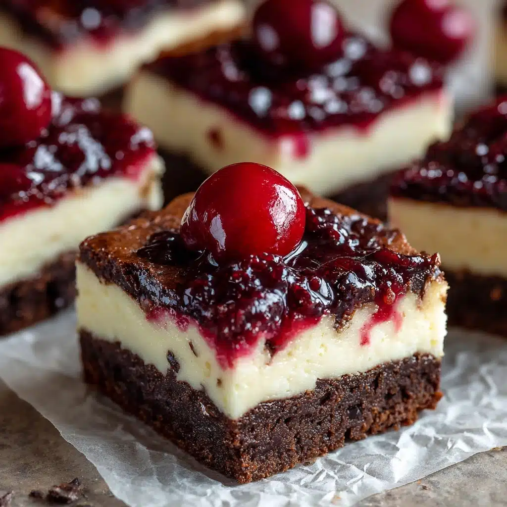 Cherry Cheesecake Brownies Recipe - Recipe Image