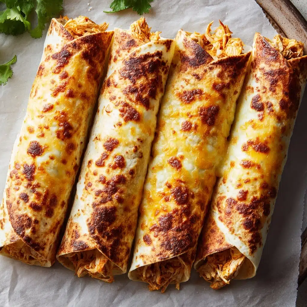 Creamy Oven-Baked Chicken Taquitos Recipe - Recipe Image
