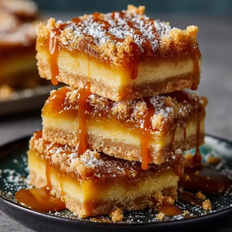 Salted Caramel Gooey Butter Bars Recipe