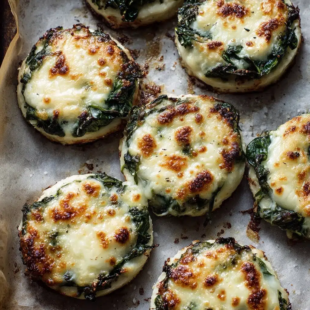 Spinach Dip Cheese Crisps Recipe - Recipe Image