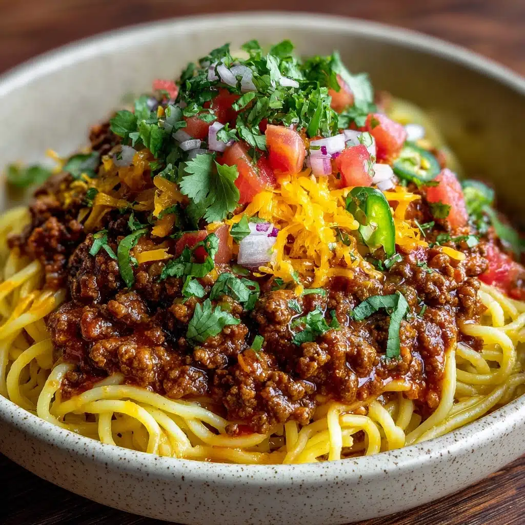 The Best Taco Spaghetti Recipe - Recipe Image