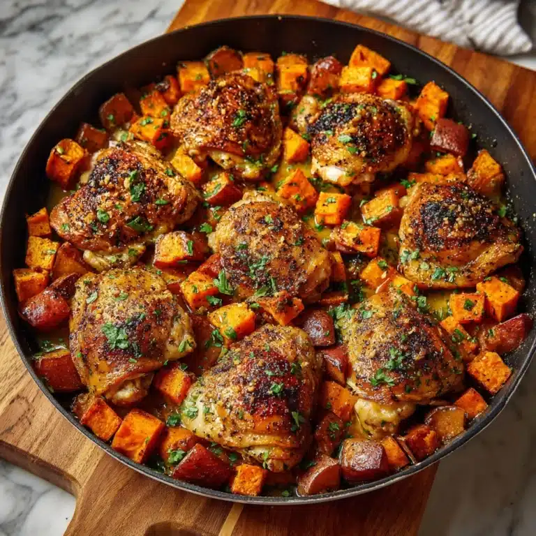 One-Pan Chicken and Sweet Potato Skillet Recipe