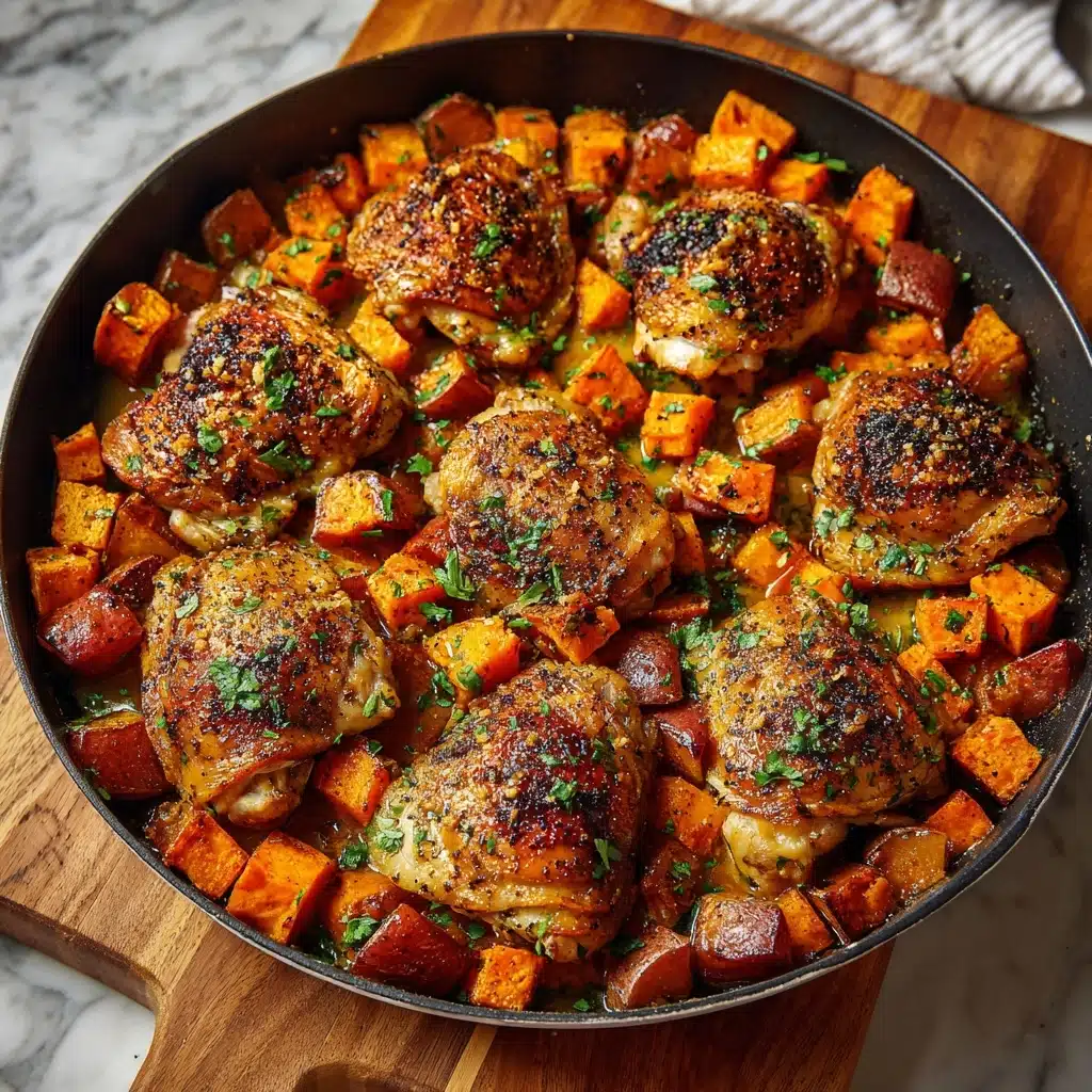 One-Pan Chicken and Sweet Potato Skillet Recipe