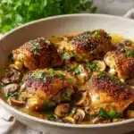 Skillet Chicken Thighs Recipe