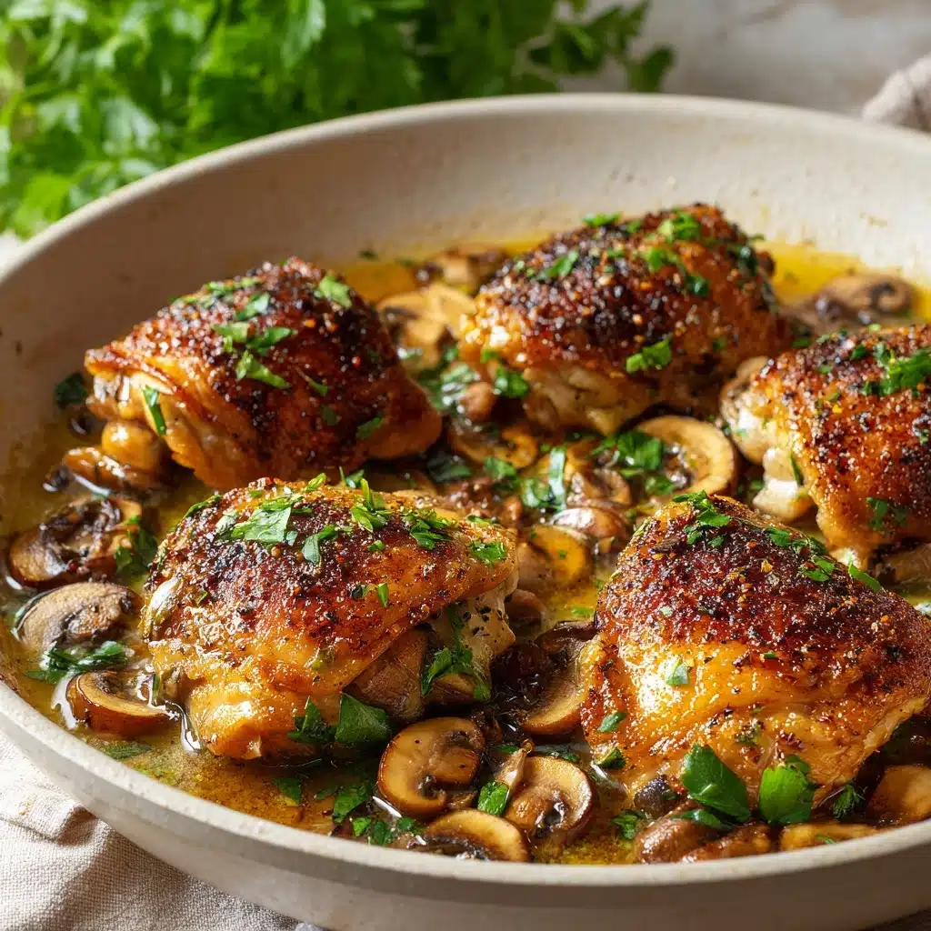 Skillet Chicken Thighs Recipe