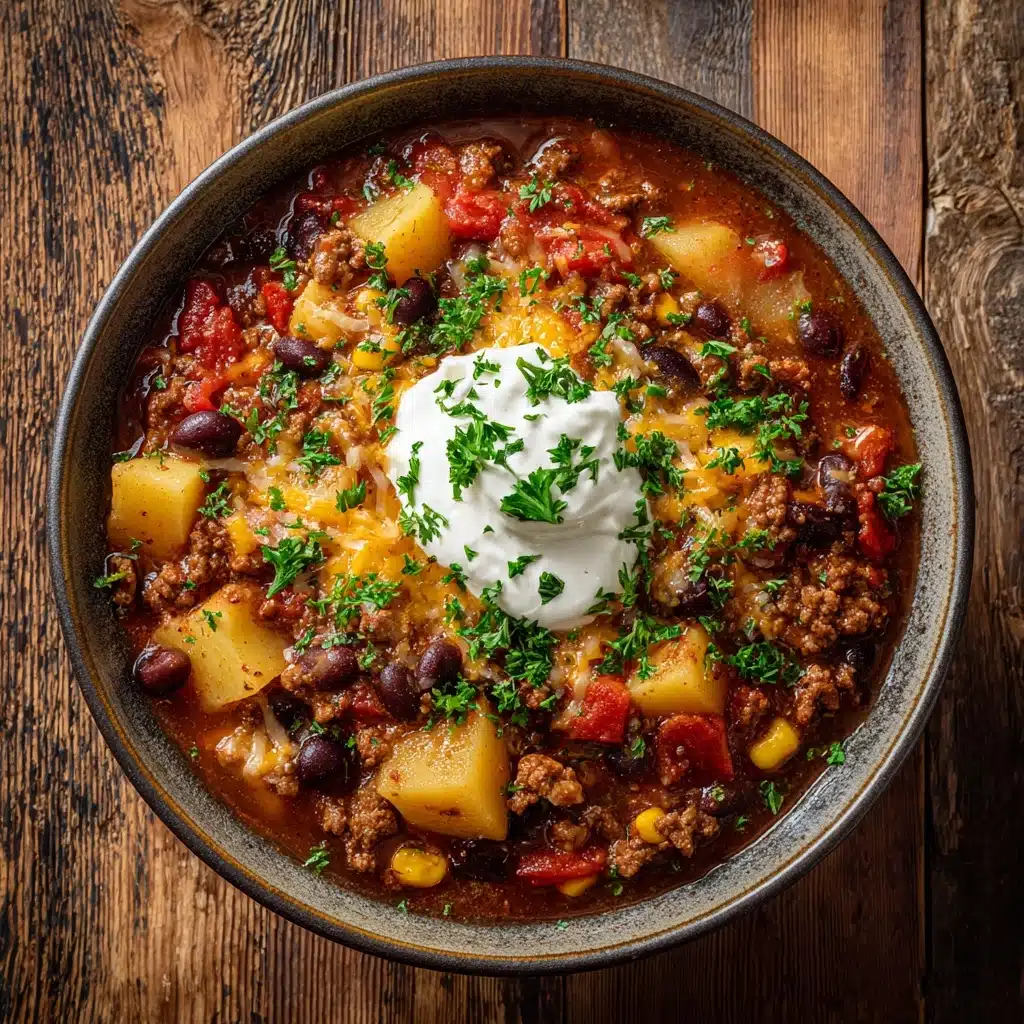 Slow Cooker Cowboy Casserole Recipe - Recipe Image