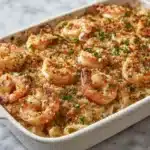 Cheesy Shrimp Casserole Delight