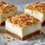 Skinny Coconut Cheesecake Bars Recipe