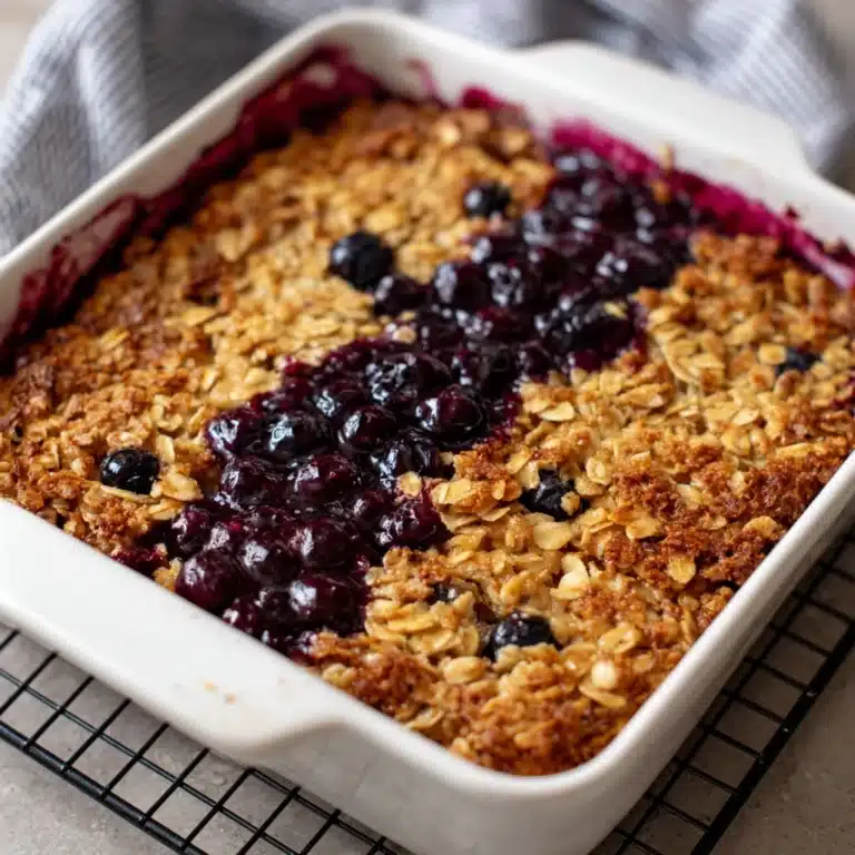 Blueberry Baked Oats Delight