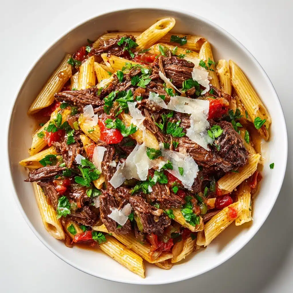 Flavorful Garlic Beef Pasta in 30 Minutes