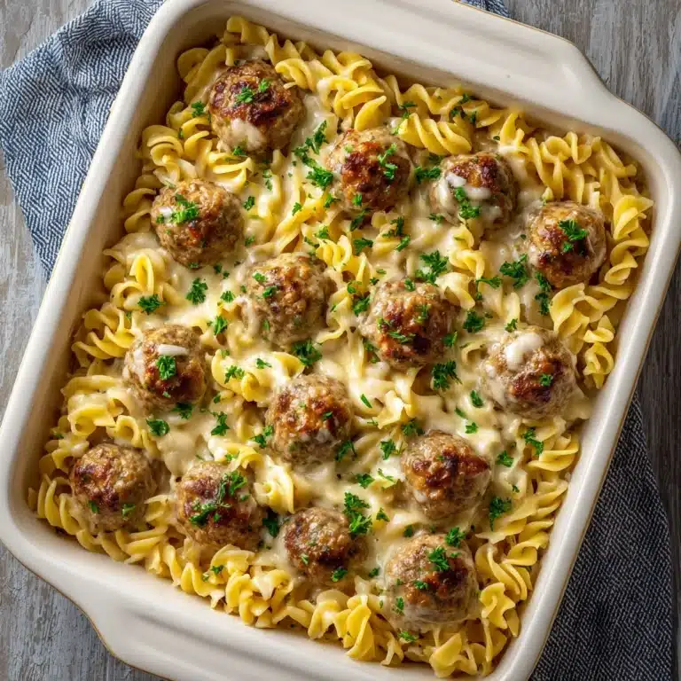 Swedish Meatball Noodle Bake Recipe