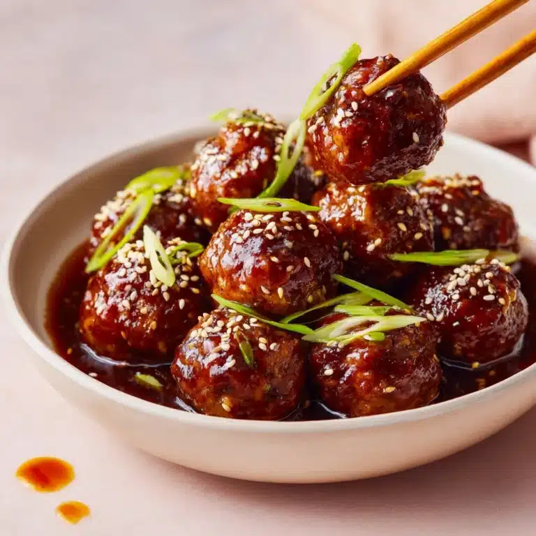Asian Glazed Turkey Meatballs Recipe