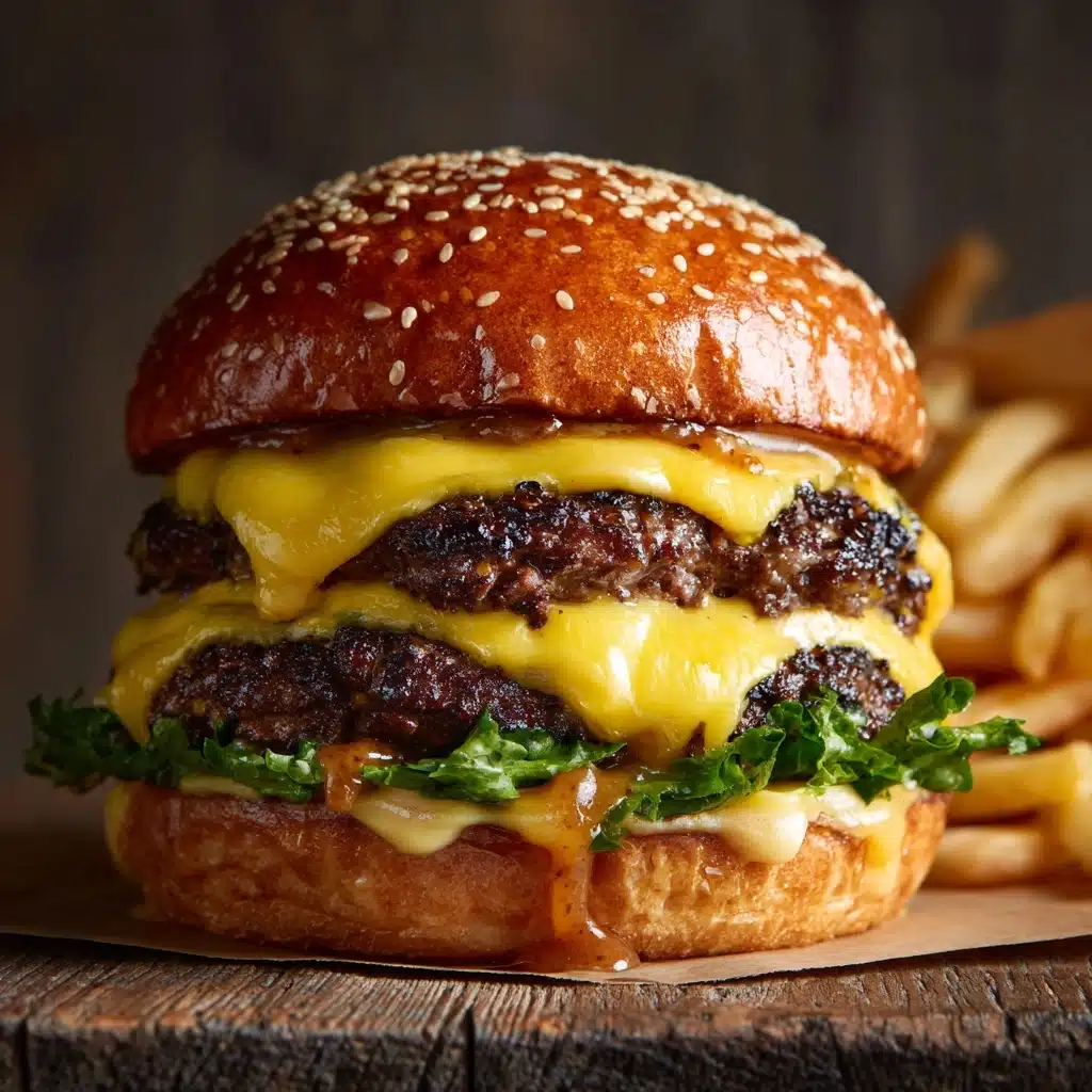 Teriyaki Parmesan Burgers with American Cheese Recipe
