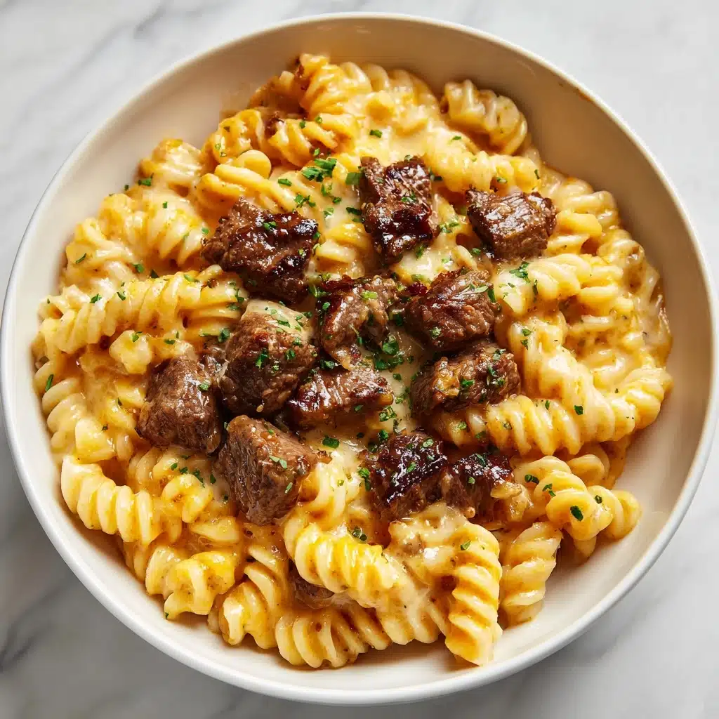 Creamy Honey Buffalo Steak Pasta Bake Recipe - Recipe Image
