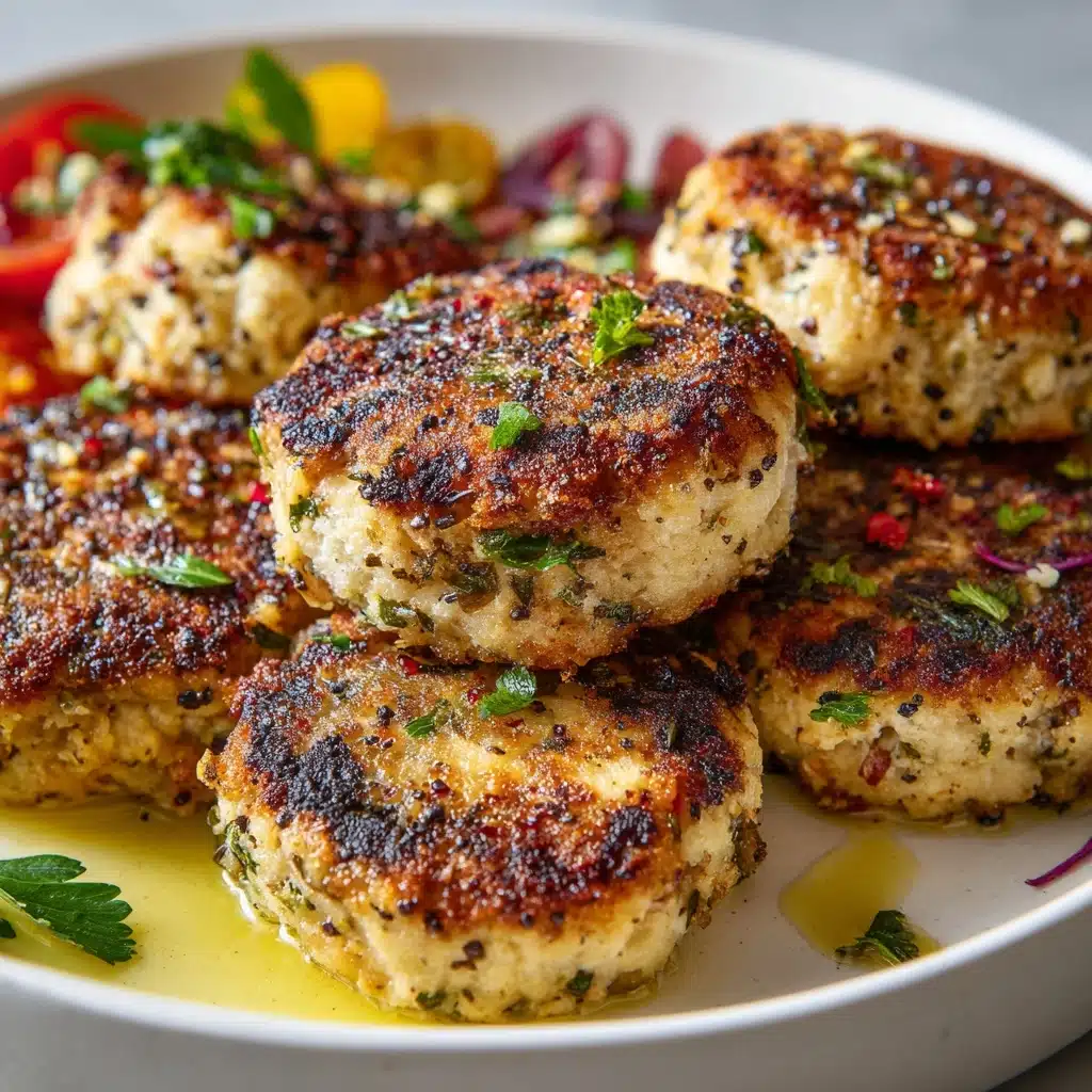 Mediterranean Chicken Patties Recipe - Recipe Image