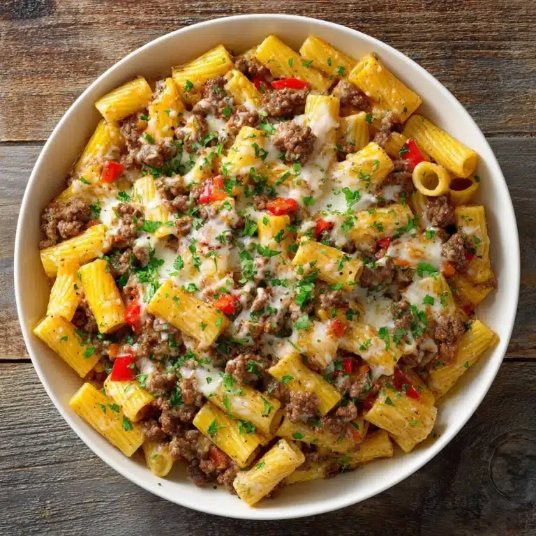 Classic Philly Cheesesteak Pasta Recipe