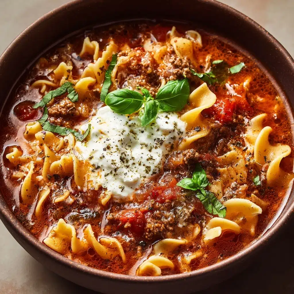 Slow Cooker Lasagna Soup Recipe