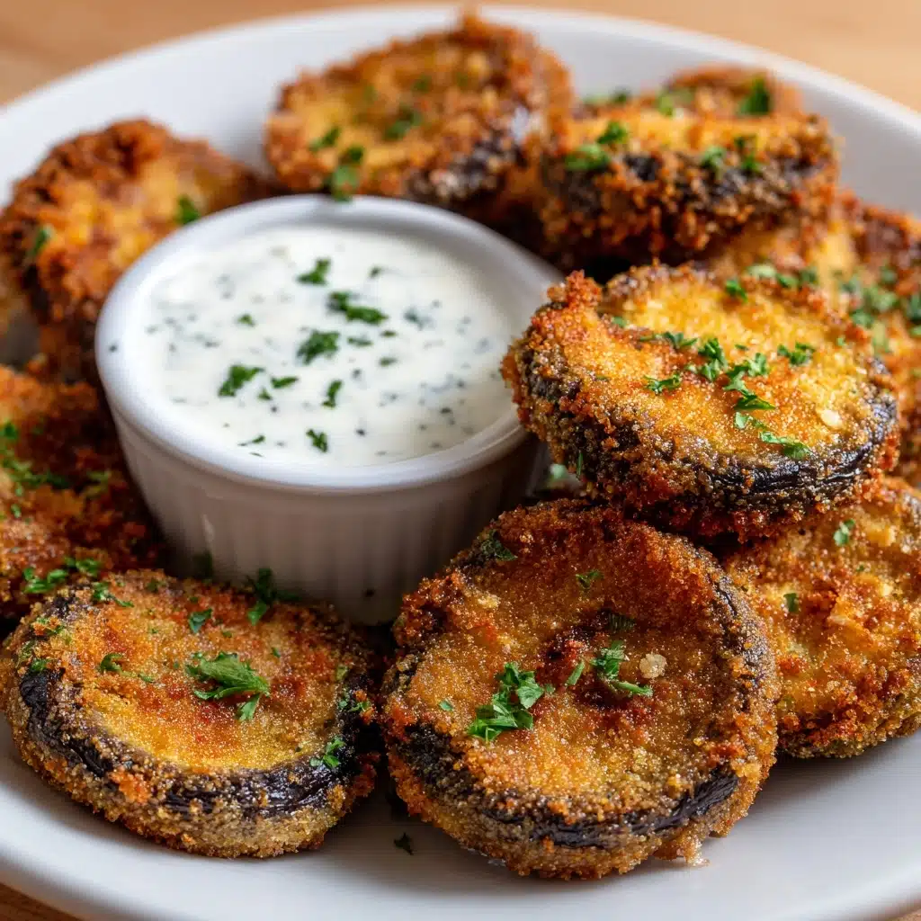 Fried Sliced Mushrooms with Ranch Recipe - Recipe Image
