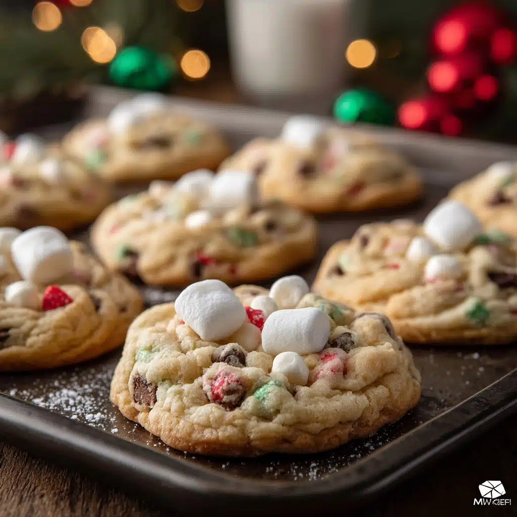 Cake Mix Chocolate Chip Santa Cookies Recipe - Recipe Image