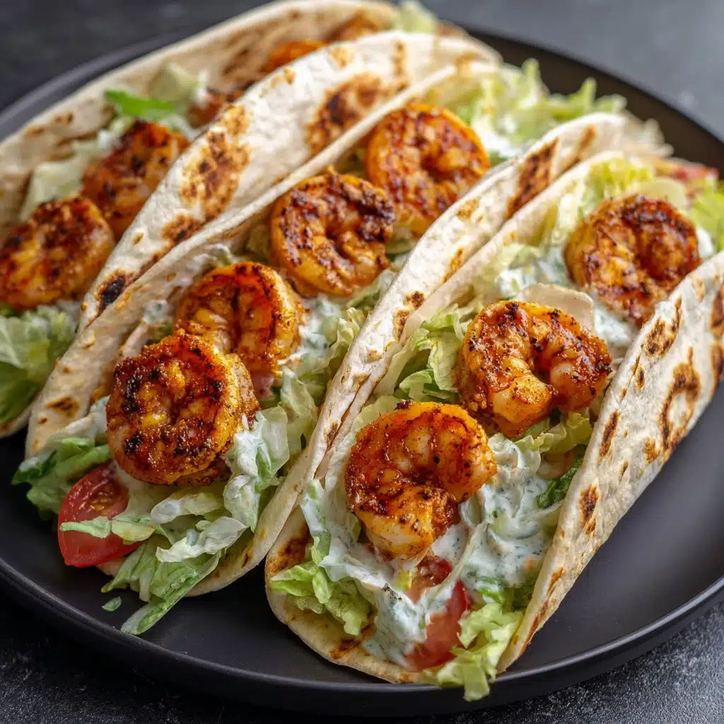 Grilled Shrimp Caesar Wraps Recipe - Recipe Image