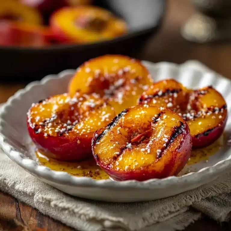 Cinnamon Sugar Baked Peaches Recipe
