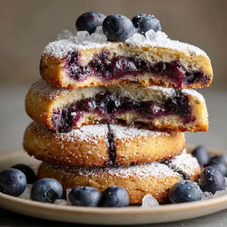 Blueberry Crinkle Cookies Recipe