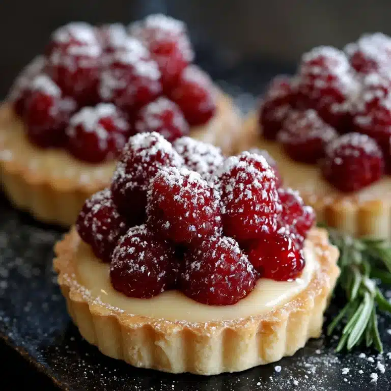 Raspberry & White Chocolate Tartlets Recipe