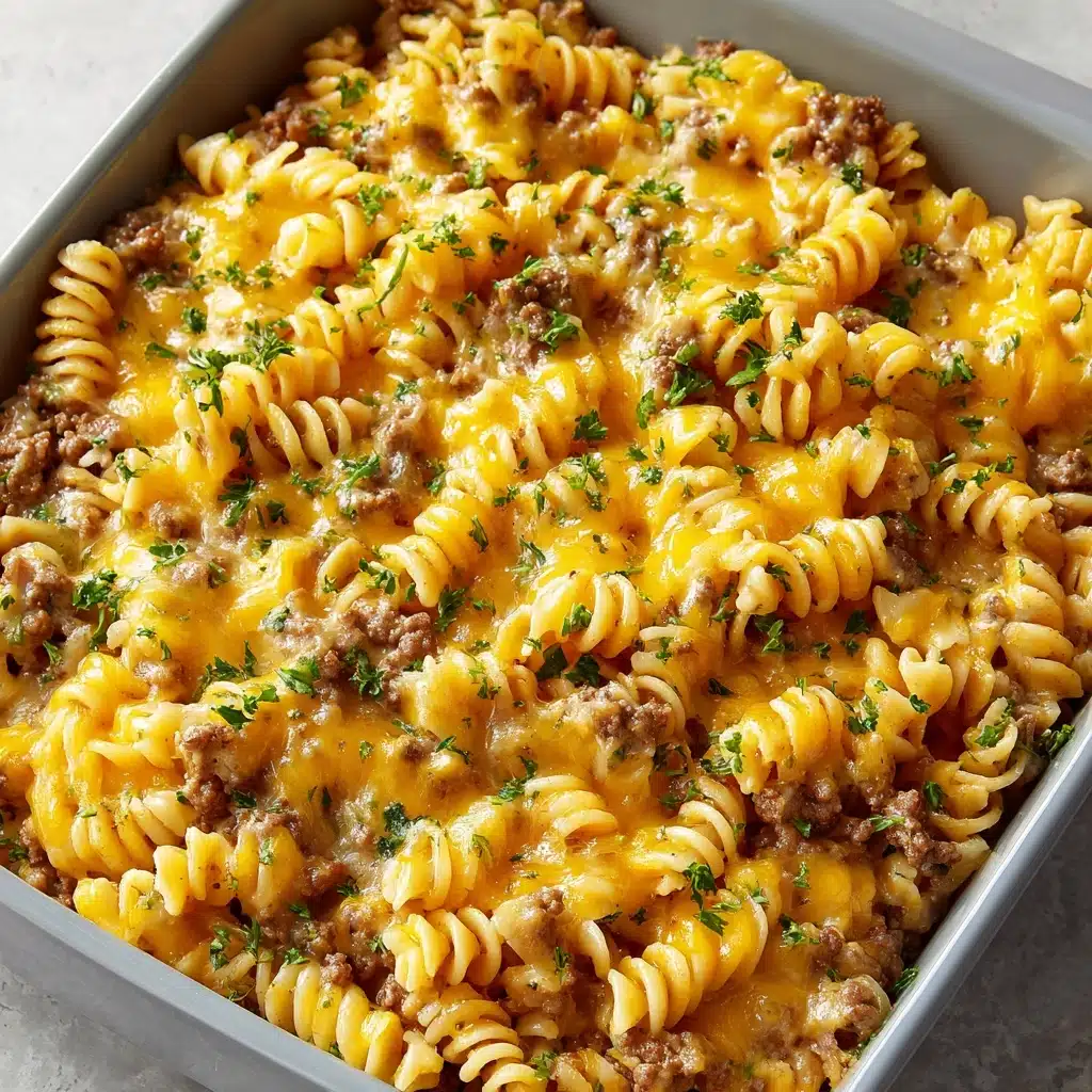 Loaded Cowboy Cheeseburger Casserole Recipe