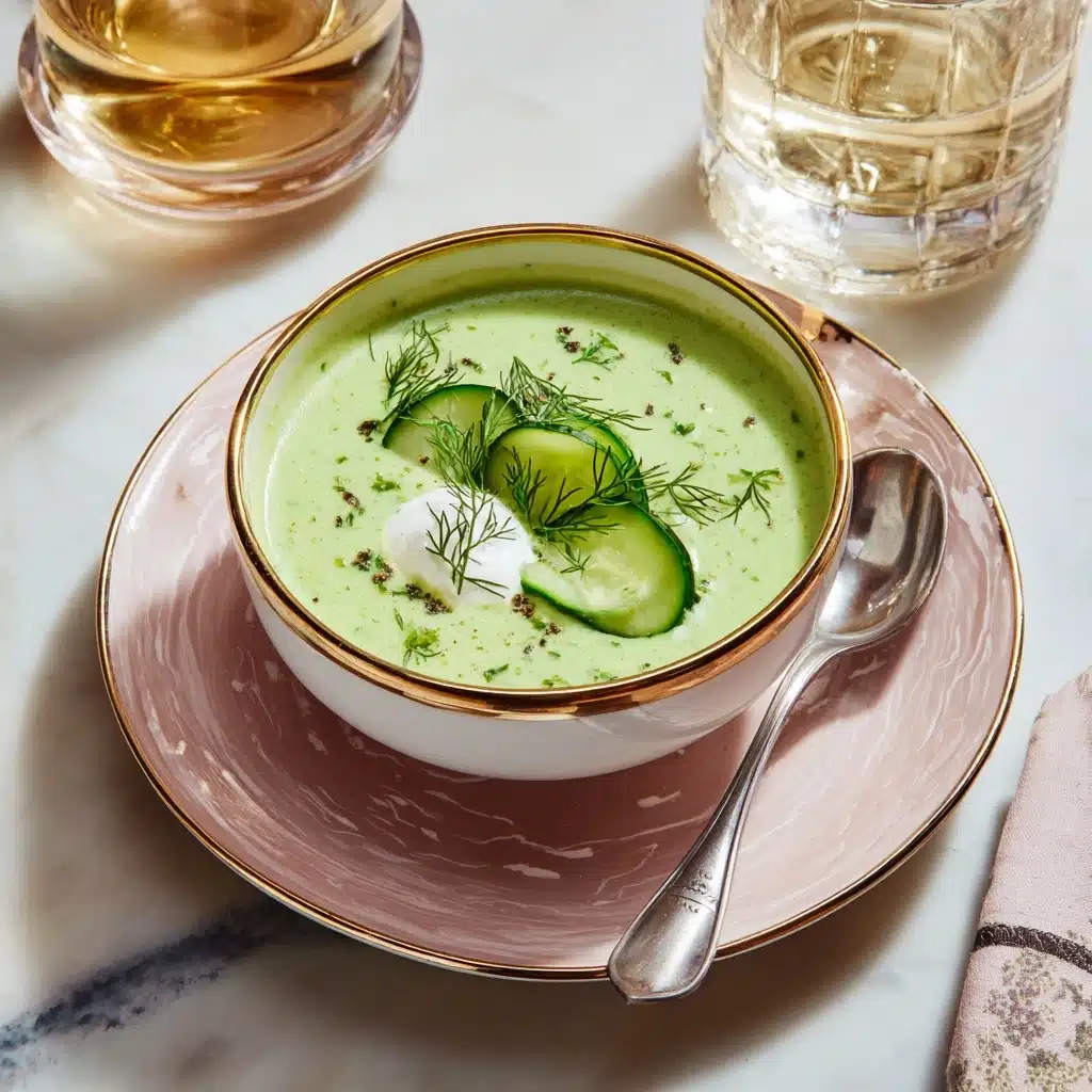 Cold Cucumber Soup with Yogurt and Dill Recipe