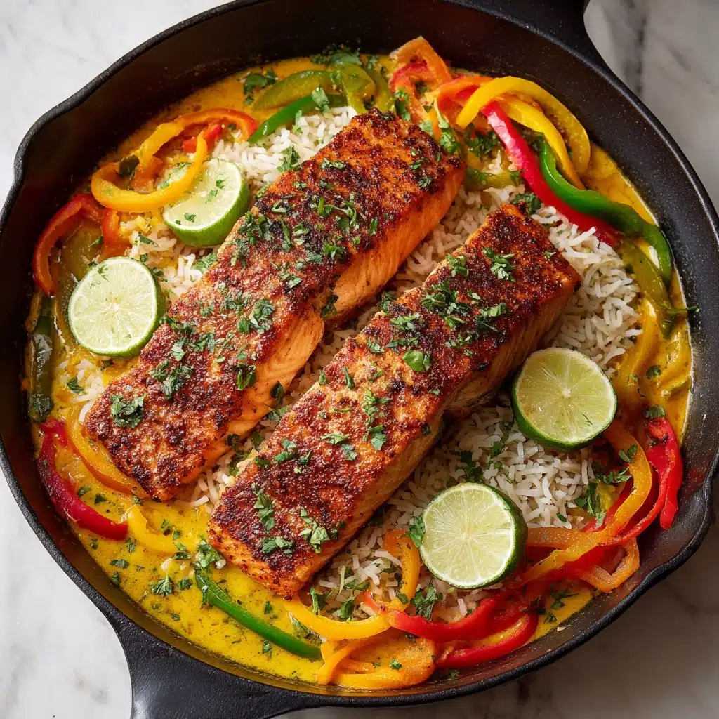 Caribbean Coconut Curry Salmon Recipe - Recipe Image