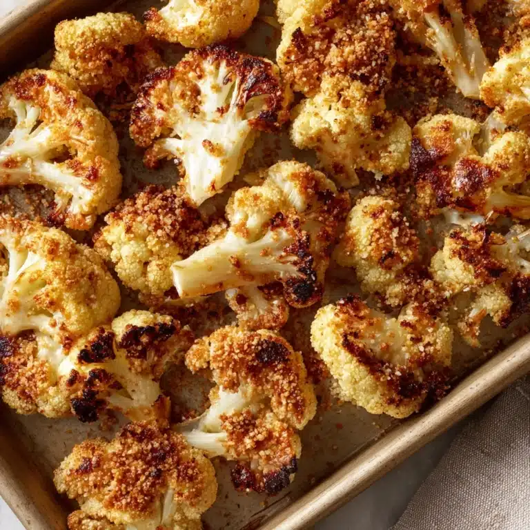 Crispy Parmesan Roasted Cauliflower Recipe