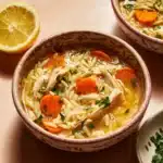 Lemon Chicken Orzo Soup Recipe