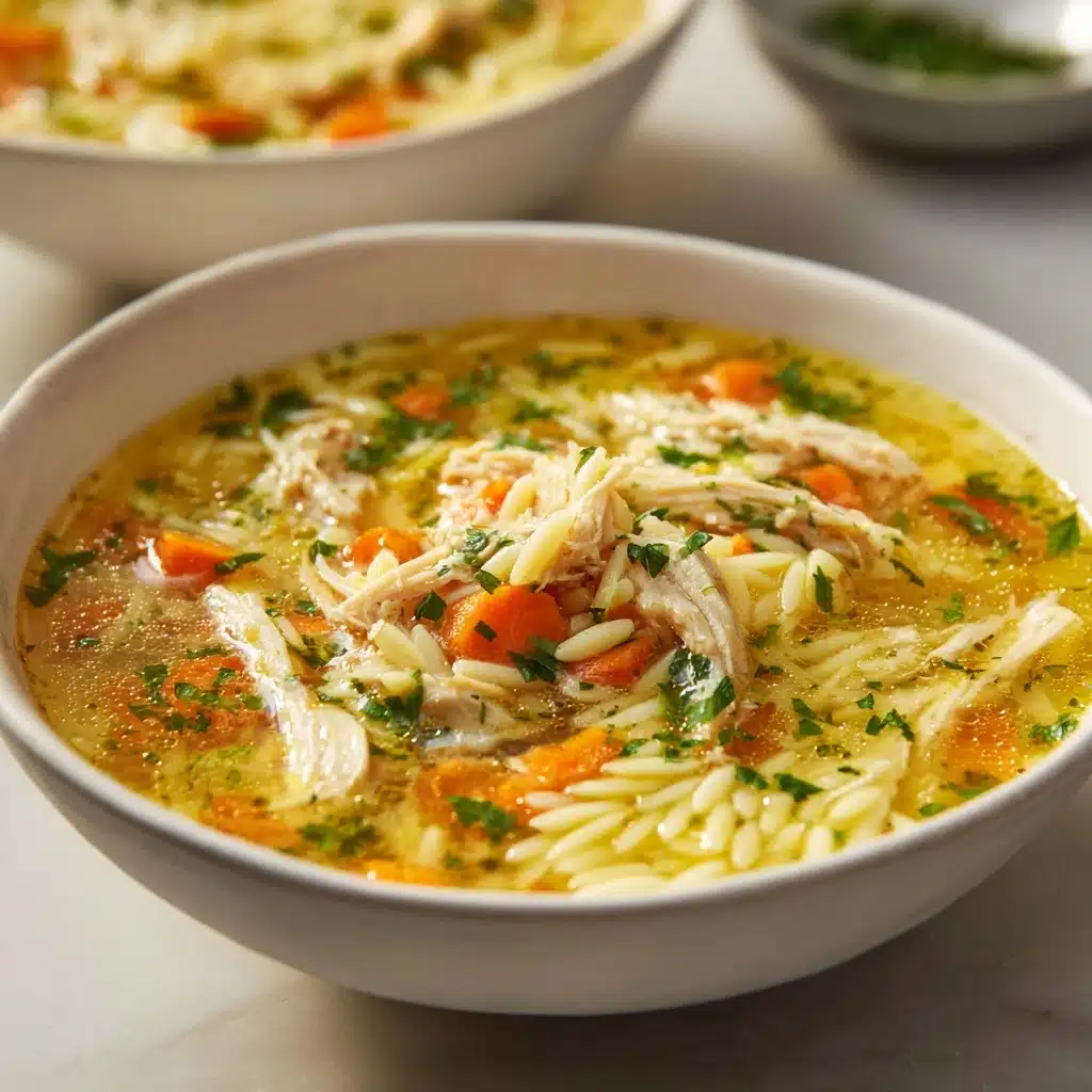 Lemon Chicken Orzo Soup Recipe - Recipe Image