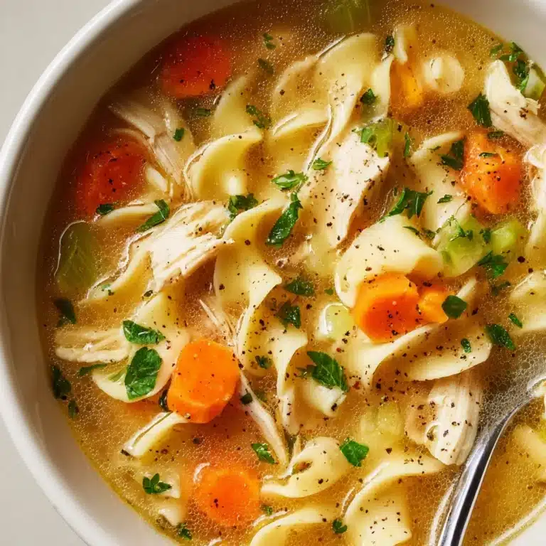 Easy Homestyle Chicken Noodle Soup Recipe