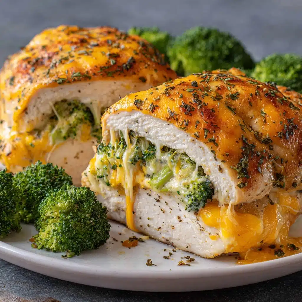 Broccoli Cheddar Stuffed Chicken Recipe - Recipe Image