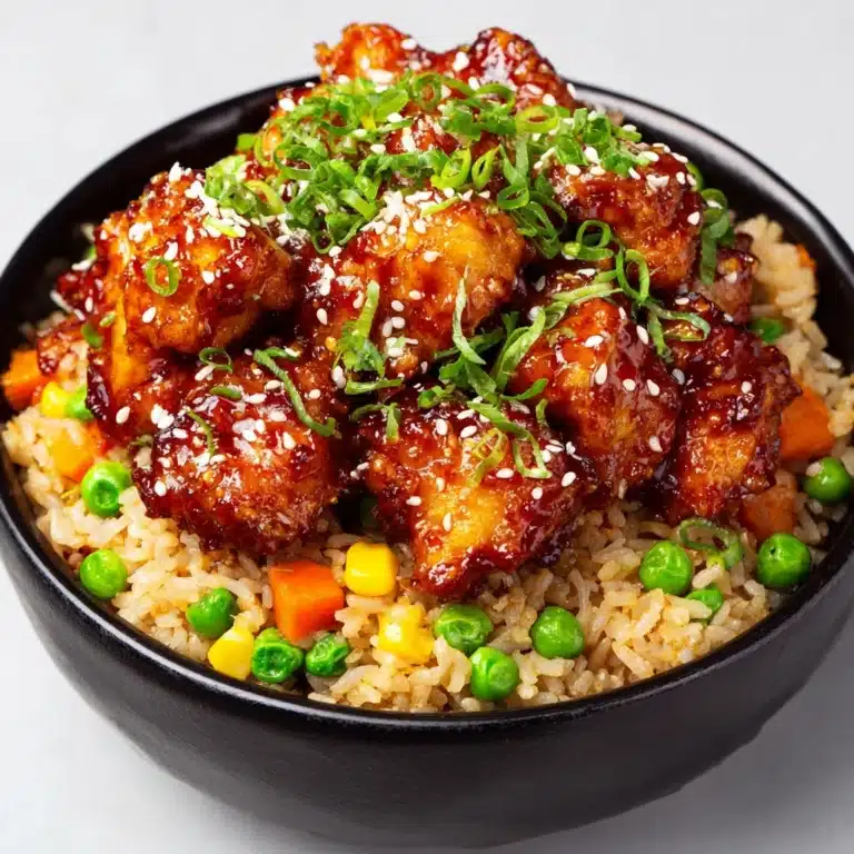 High Protein Crispy Garlic Chicken Fried Rice Recipe