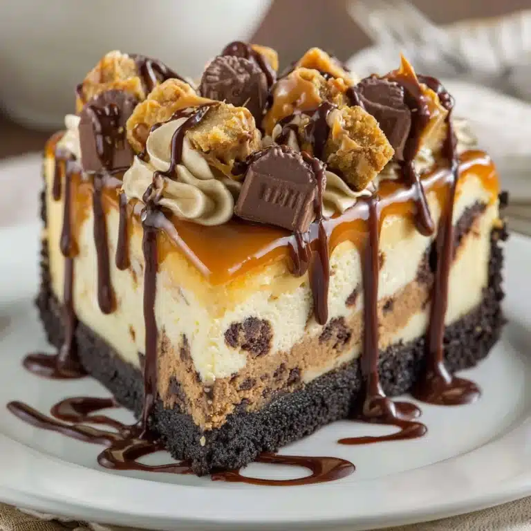 Caramel Chocolate Coffee Cheesecake Recipe