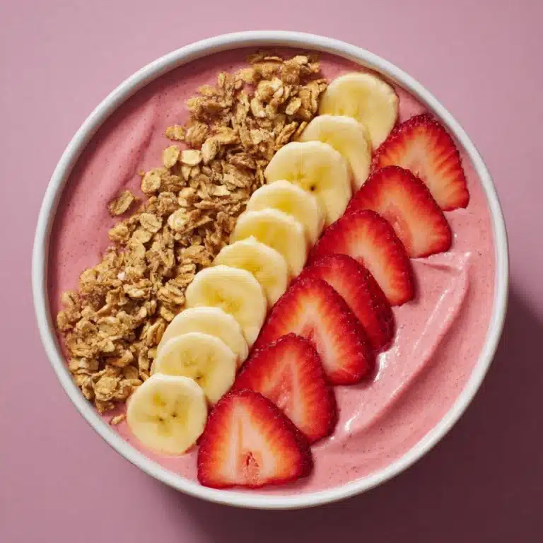 Strawberry Banana Smoothie Bowl Recipe