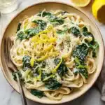 Easy Lemon Ricotta Pasta & Spinach Recipe