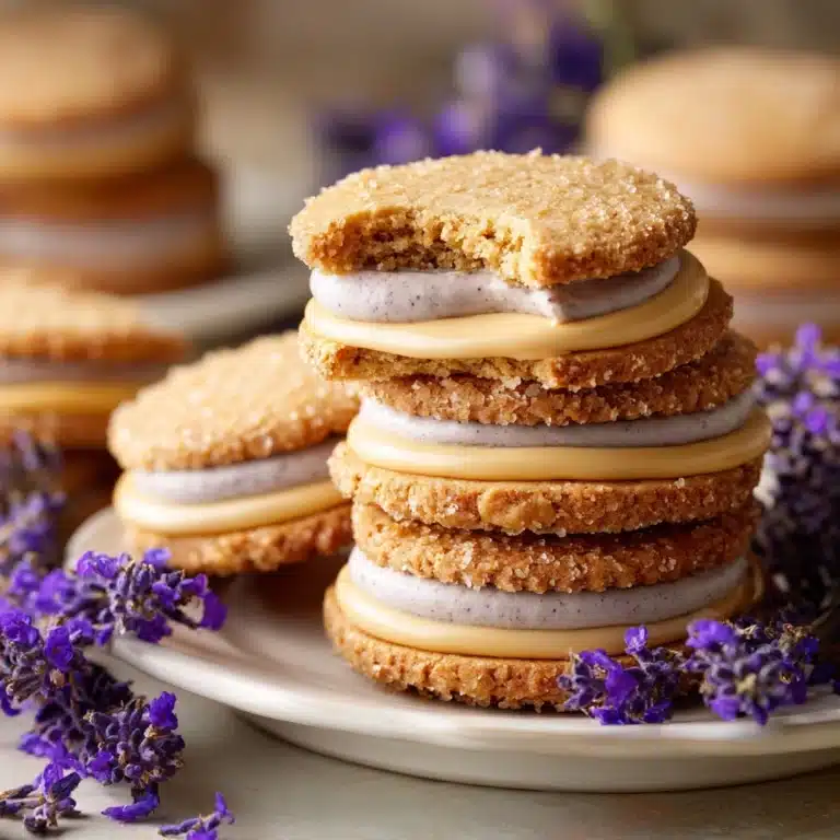 Lemon Lavender Sandwich Cookies Recipe