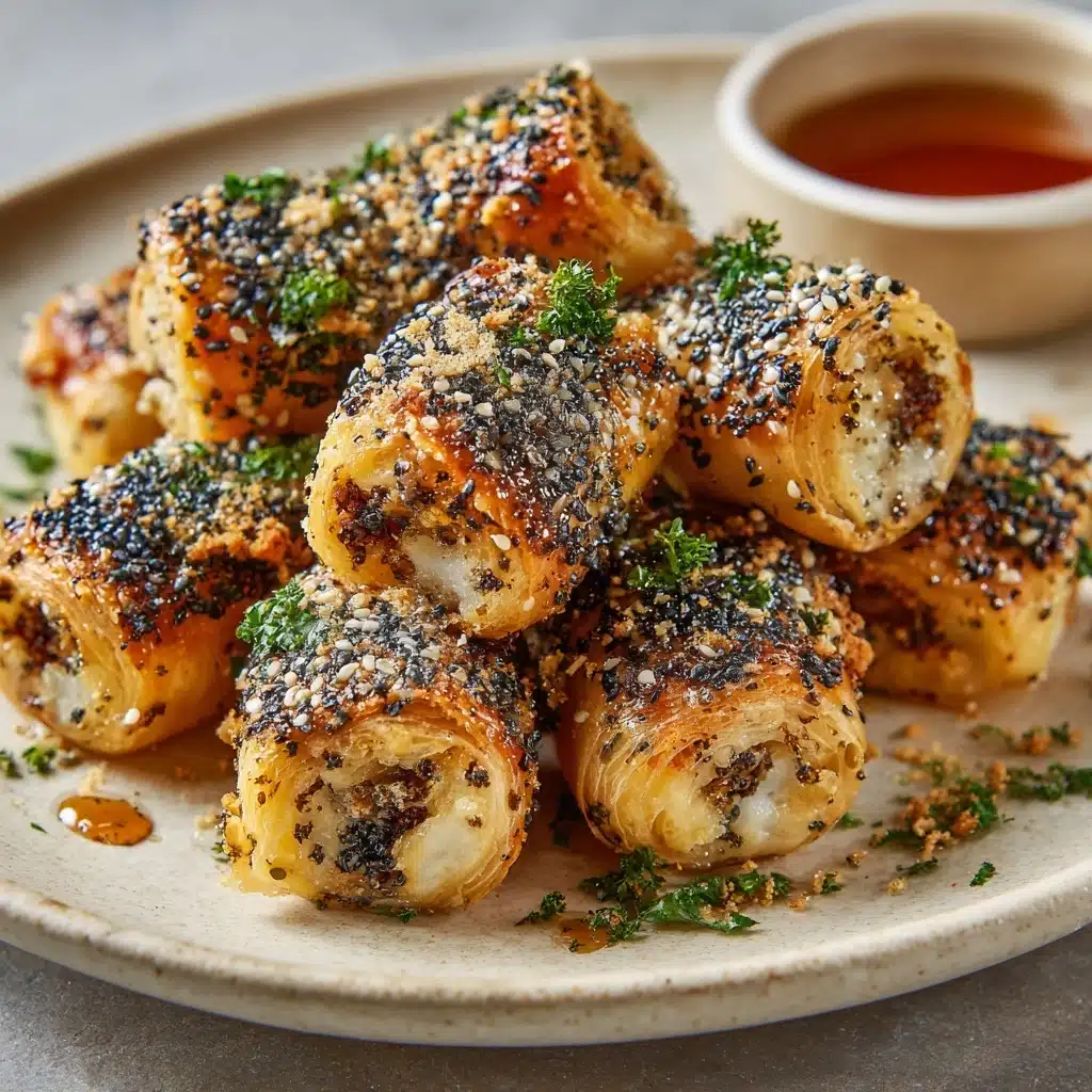 Oven Fried Feta Rolls with Chili Honey Recipe