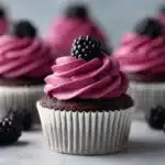 Chocolate Cupcakes with Blackberry Buttercream Recipe