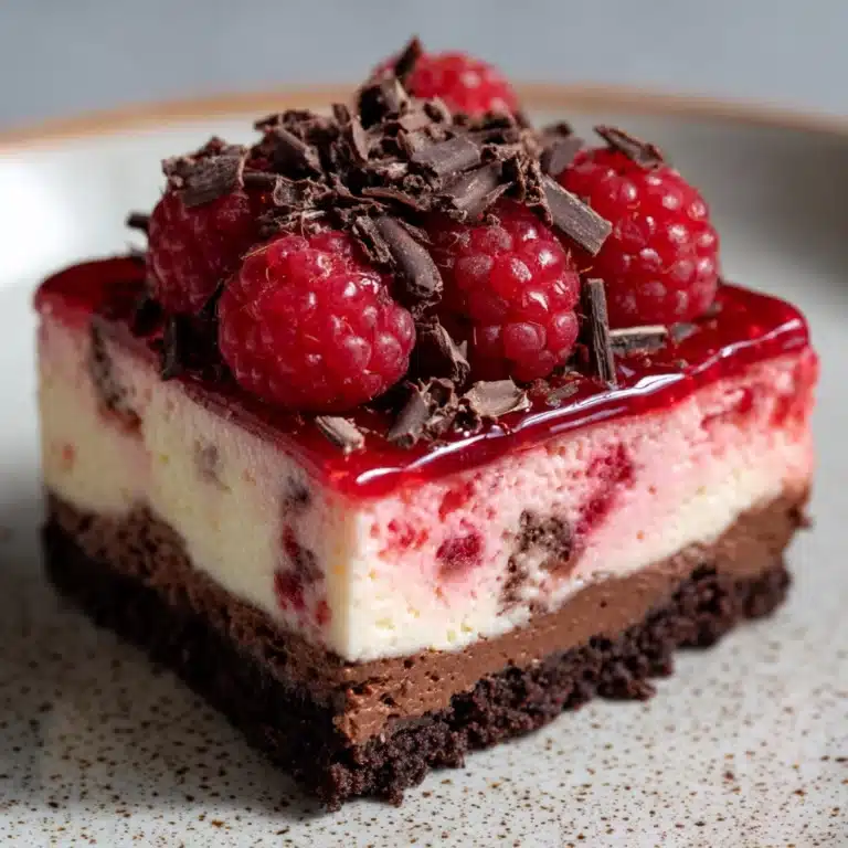 Dark Chocolate Raspberry Cheesecake Recipe