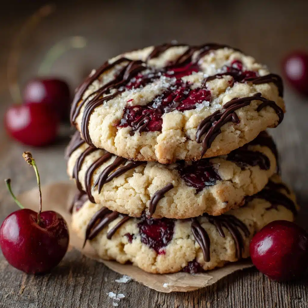 White Chocolate Cherry Shortbread Cookies Recipe