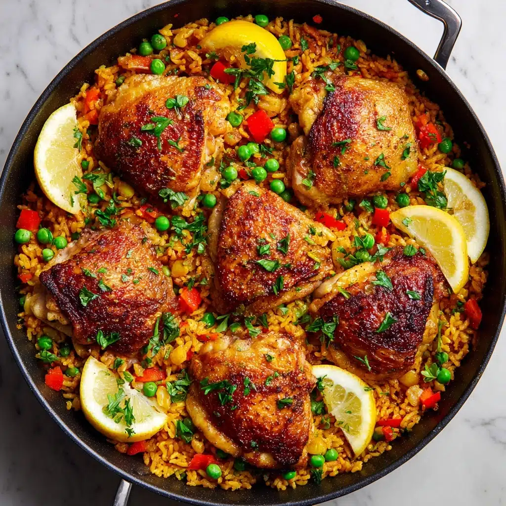 One Pan Spanish Chicken and Rice Recipe