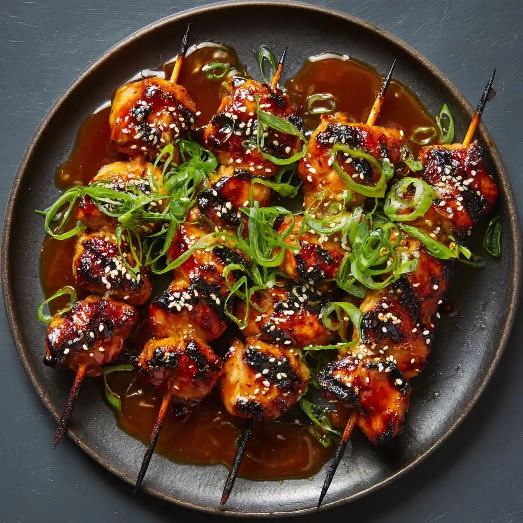 Honey Garlic Asian Chicken Kabobs Recipe